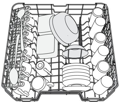 WHIRLPOOL WUC 3C33 F X - ØVRE KURV - 1