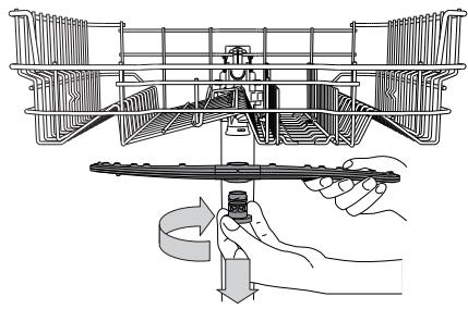 WHIRLPOOL WUC 3C33 F X - REINIGUNG DER SPRÜHARME - 1