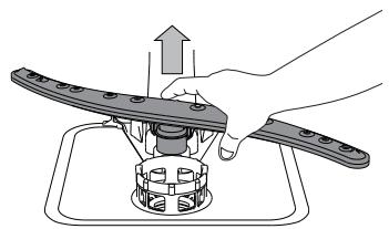 WHIRLPOOL WUC 3C33 F X - CLEANING THE SPRAY ARMS - 2