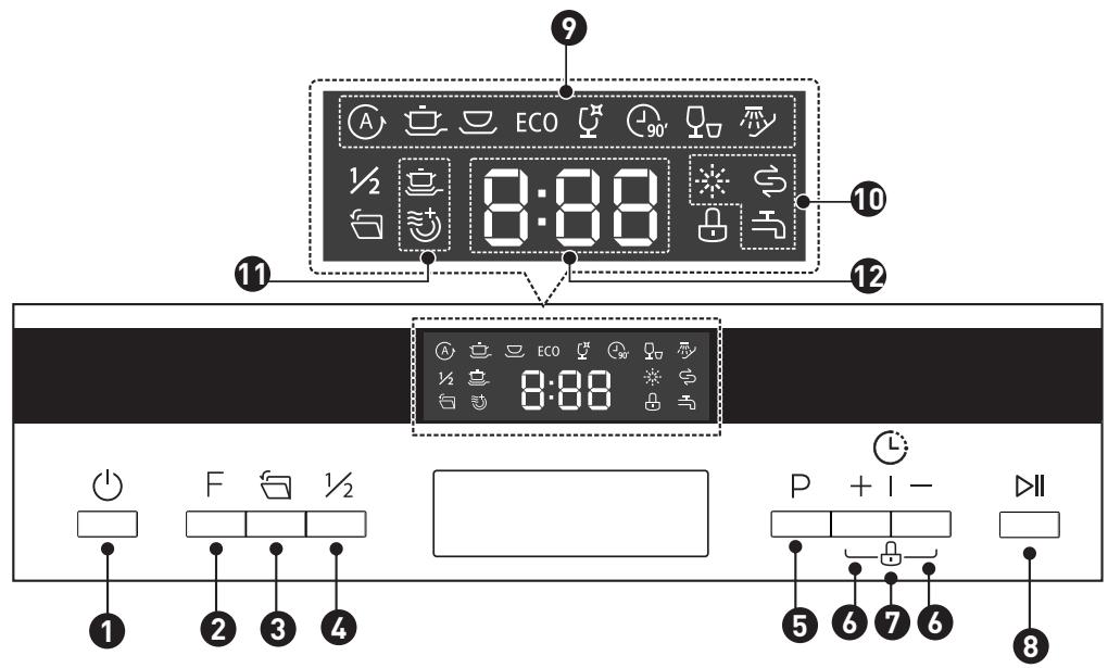 VALBERG 14S44 D XAD929C - Bedieningspaneel - 1