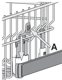 WHIRLPOOL W2I HKD526 A - ADJUSTING THE HEIGHT OF THE UPPER RACK - 1