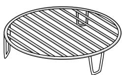 WHIRLPOOL AMW 770/NB - GRILLE Metallique - 1