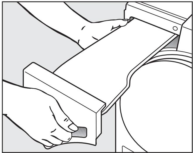 MIELE T 7950 WP - Emptying the condensed water container - 1