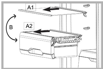 INDESIT LI8 FF2 W.1 - FLEXI USE BOX* container - 1