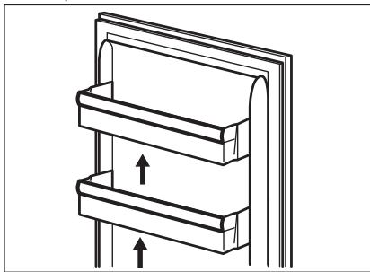 AEG-ELECTROLUX SCB41811LS - Mise en place des balconnets de la porte - 1