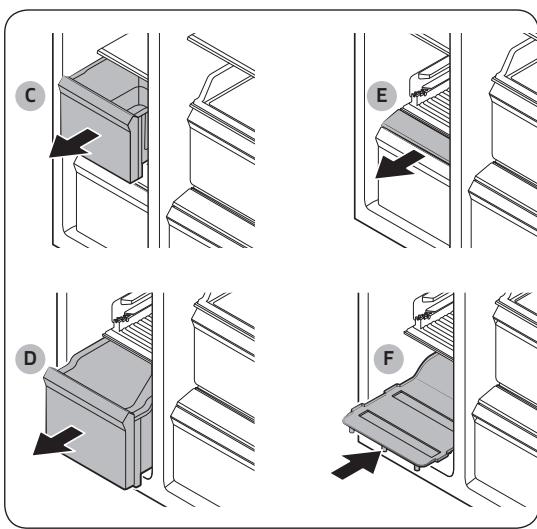 SAMSUNG RS65R5401M9  -  RS65R5401SL/EF - Pour fixer plus d'espace de stockage (modèles applicables uniquement) : - 2