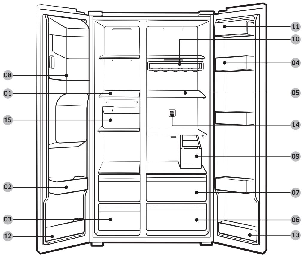 SAMSUNG RS65R5401M9  -  RS65R5401SL/EF - Modèles standards - 2