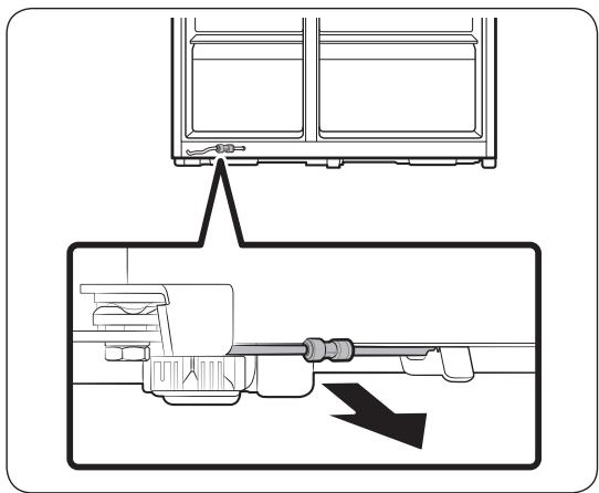 SAMSUNG RS65R5401M9  -  RS65R5401SL/EF - Débranche le tuyau d'eau - 1
