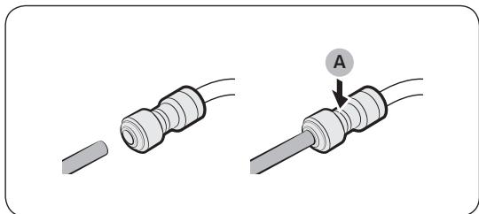 SAMSUNG RS65R5401M9  -  RS65R5401SL/EF - Rebranchement des tuyaux d'eau - 1