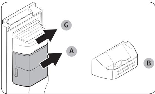 SAMSUNG RS65R5401M9  -  RS65R5401SL/EF - Pour fixer plus d'espace de stockage (modèles applicables uniquement) : - 1