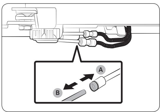 SAMSUNG RS65R5401M9  -  RS65R5401SL/EF - Débranche le tuyau d'eau - 2