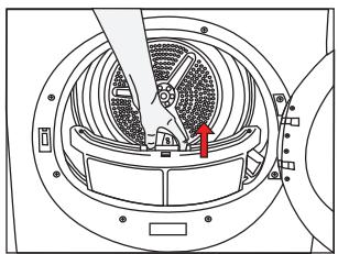BLOMBERG TKF 7431 A - Cleaning Lint Filter / Loading Door Inner Surface - 1