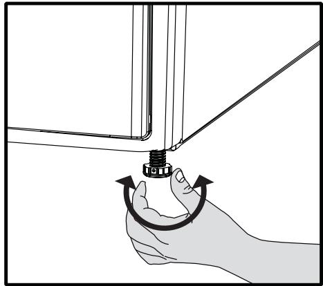 BLOMBERG TKF 7431 A - Adjusting the feet - 1