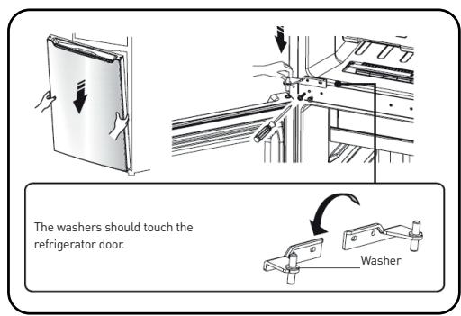 ESSENTIELB ERDV165-55S3 - Reversing the opening direction of the door - 9