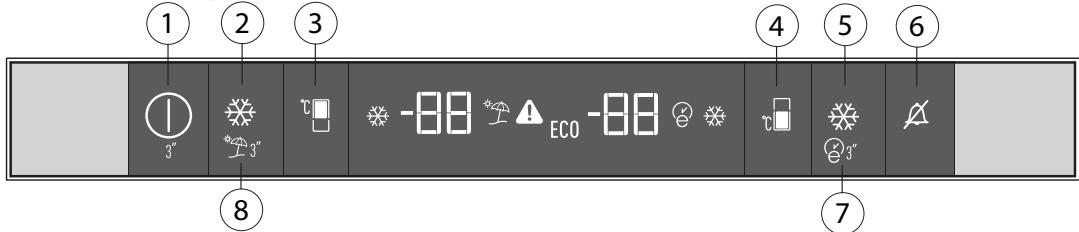 BEKO BCNA275E3S - Ovladaci panel - 1