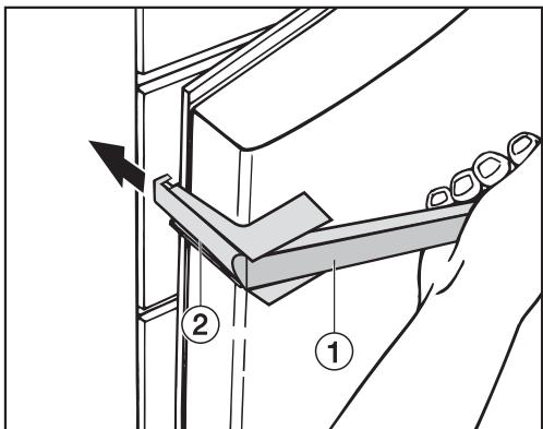 MIELE KFN 14943 - Removing the door handles: - 1