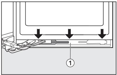 MIELE KFN 14943 - Removing the bottom soft-close mechanism: - 1
