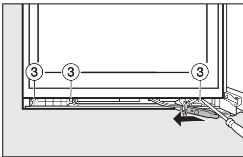 MIELE KFN 14943 - Mounting the bottom door of the appliance: - 5