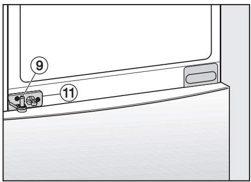 MIELE KFN 14943 - Mounting the bottom door of the appliance: - 2
