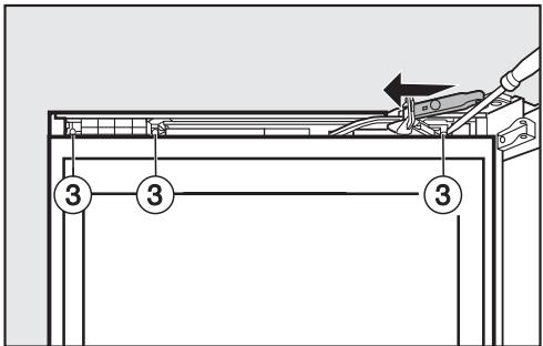 MIELE KFN 14943 - Mounting the top soft-close mechanism: - 3