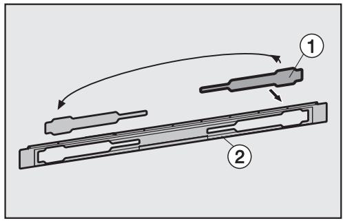 MIELE KFN 14943 - Mounting the bottom door of the appliance: - 3