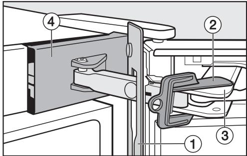 MIELE KFN 14943 - Removing the top soft-close mechanism: - 2