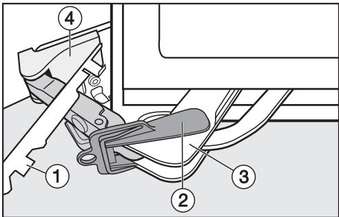 MIELE KFN 14943 - Removing the bottom soft-close mechanism: - 2