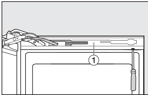 MIELE KFN 14943 - Removing the top soft-close mechanism: - 1