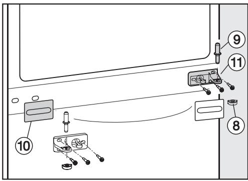 MIELE KFN 14943 - Removing the bottom door of the appliance: - 1
