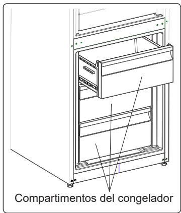 AEG-ELECTROLUX RCB73821TX - Quitar el compartmento del congelador: - 3