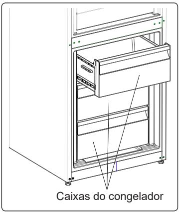 AEG-ELECTROLUX RCB73821TX - Remove a caixa do congelador: - 2