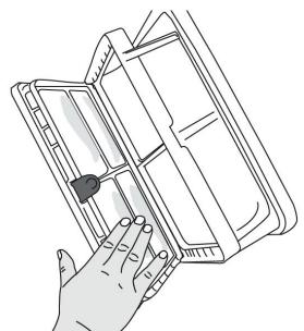 ESSENTIELB ESLHP8-2B - To clean the filter drawer: - 6