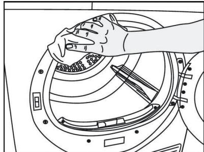 ESSENTIELB ESLHP8-2B - Cleaning the inside surface of the door - 2