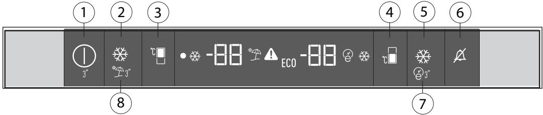 BEKO BCNA275E31SN  -  BCNA275E4FN - Panel sterowania - 1