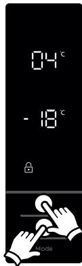 AEG-ELECTROLUX RCB73421TX - Temperaturinnstillinger for fryser - 1