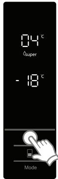 AEG-ELECTROLUX RCB73421TX - Lorsque ce mode est activé : - 1