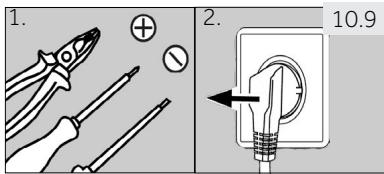 HAIER CFE735CSJ - Passos da montagem (Fig. 10.9): - 1