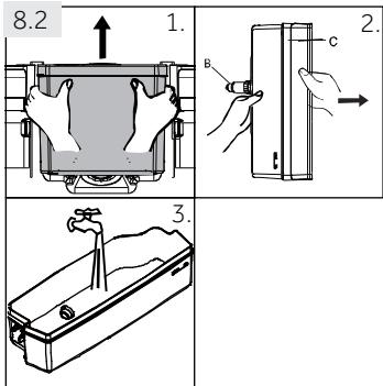 HAIER CFE735CSJ - Reinigen des Wassertanks (Abb.8.2) - 1