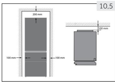 HAIER CFE735CSJ - Ventilador a través de las secciones - 1