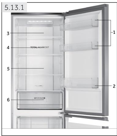 HAIER CFE735CSJ - Storing into the refrigerator compartment - 1