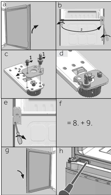 HAIER CFE735CSJ - Étapes de montage (Fig. 10.9) : - 2