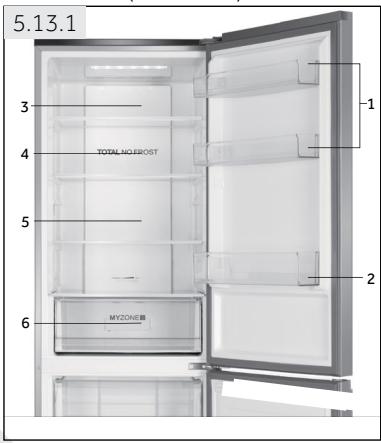 HAIER CFE735CSJ - Almacenamiento de alimentos en el compartimiento del frigorífico - 1