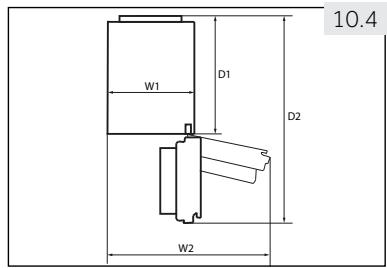 HAIER CFE735CSJ - Wymagane miejsce - 1