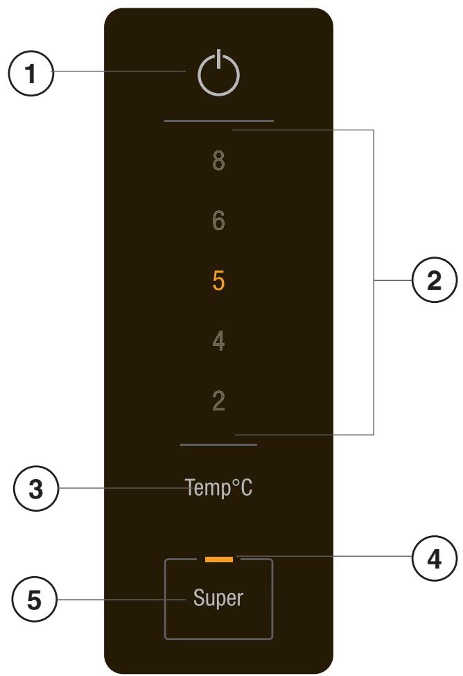 HOTPOINT BCB 7030 AAA F C O3 - Configuración de temperatura del REFRIGERADOR - 1