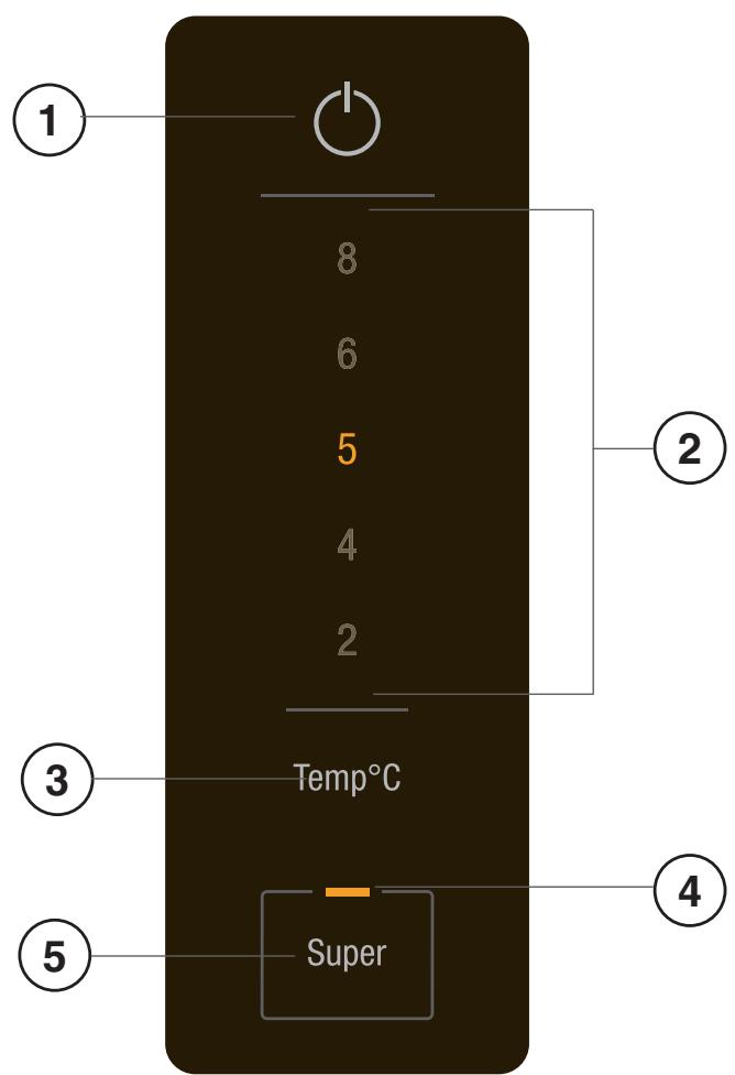 HOTPOINT BCB 7030 AAA F C O3 - Setarea de temperatura a FRIGIDERULUI - 1