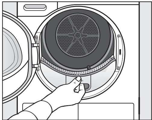 MIELE TWR780WP - Retirer les peluches visibles - 1