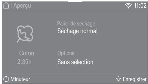 MIELE TWR780WP - Sélectionner un programme - 2