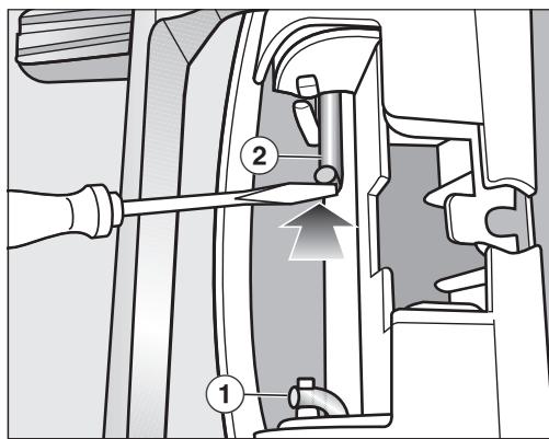 MIELE TWR780WP - Changer la charnière de porte - 3