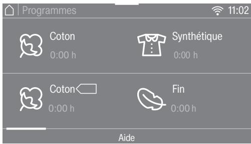 MIELE TWR780WP - Sélectionner un programme - 1