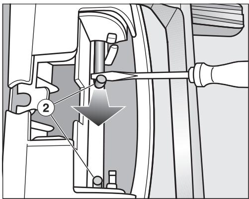 MIELE TWR780WP - Changer la charnière de porte - 2